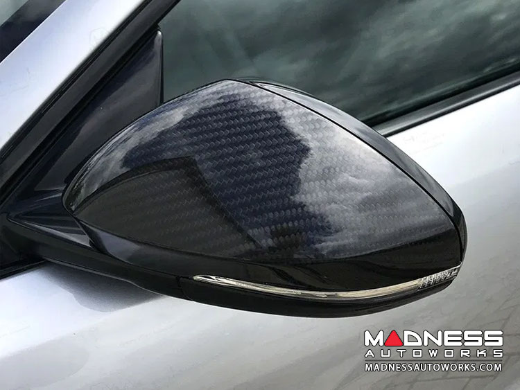 Jaguar F-Type Exterior Trim - Carbon Fiber - Mirror Covers 